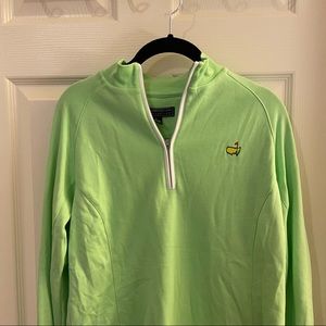 Ladies Green Masters Quarter-Zip Jacket (L)